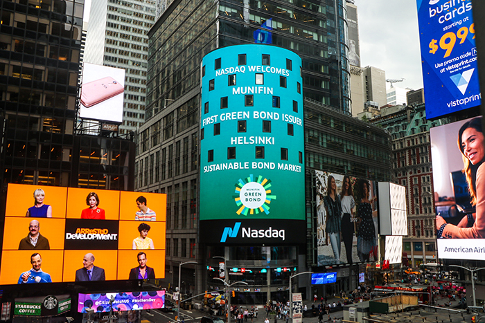 MuniFin at Nasdaq Times Square