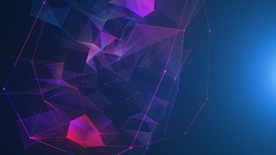 Futuristic digital blockchain background, fintech technology