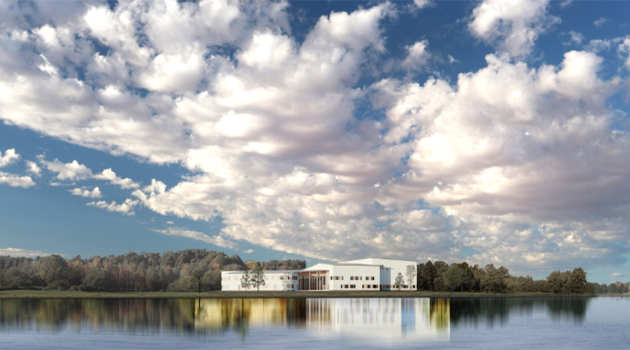 Ivalo’s education centre is situated along the Ivalo River.