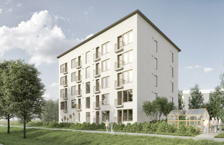Illustration of new Mielen Associaton building in Nekala Finland