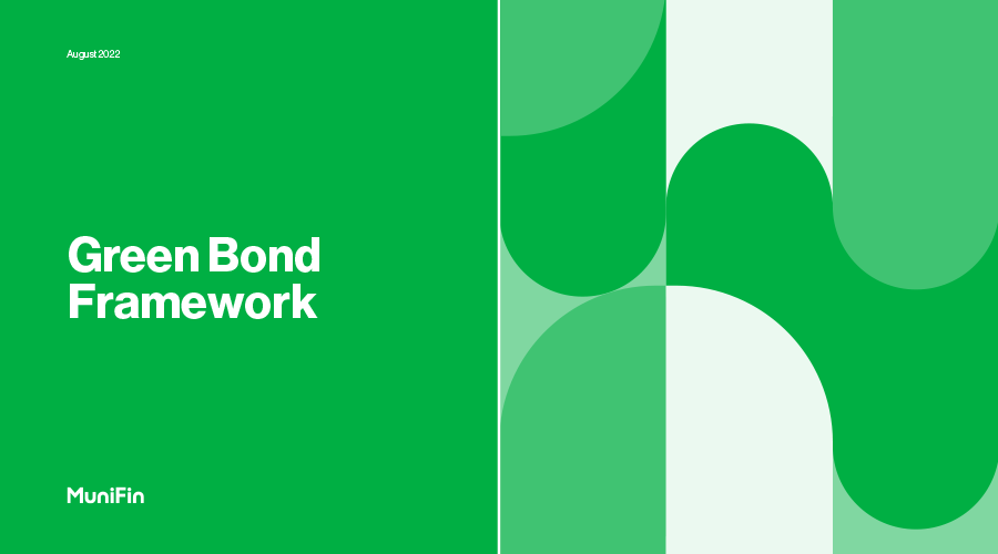 MuniFin's Green Bond Framework cover photo
