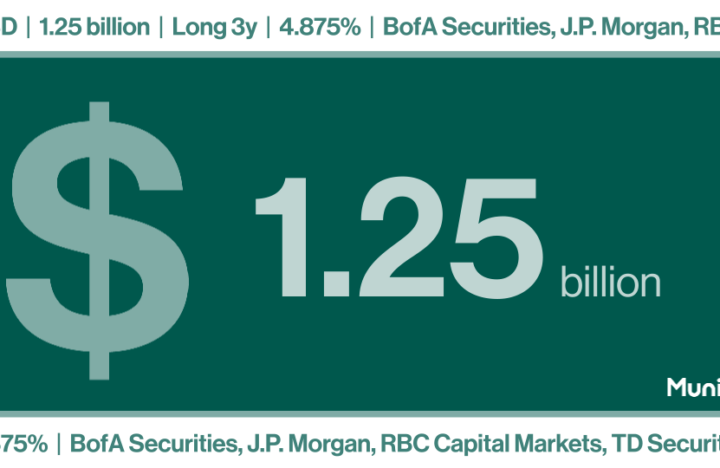 MuniFin 1.25 billion USD benchmark