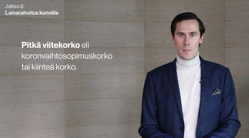Kuvassa on ruututallenne videolta, jossa esiintyy asiakkuuspäällikkö Mika Korhonen.