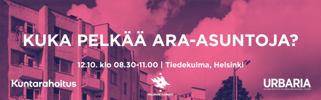 Otsikkokuva tapahtumasta "Kuka pelkää Ara-asuntoja"