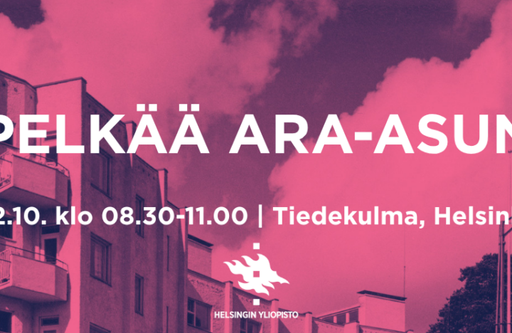 Otsikkokuva tapahtumasta "Kuka pelkää Ara-asuntoja"