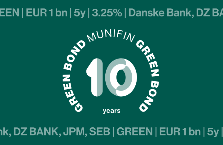 Kuntarahoituksen 10-vuotisjuhlavuoden yhden miljardin euron vihreä green bond liikkeeseenlasku